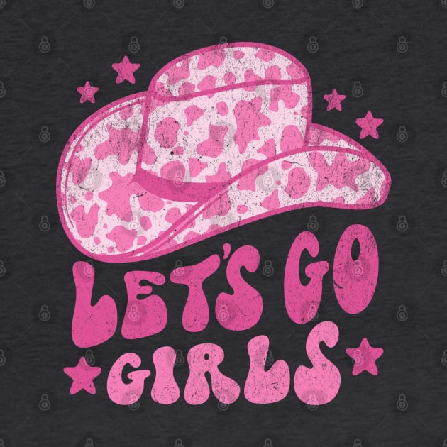 Lets Go Girls Retro Space Cowgirl Hat Pink by PUFFYP